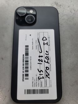 Iphone 15 128gb Unlocked,  No Face ID