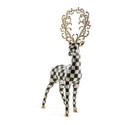MacKenzie-Childs Courtly Check Deer Figurine – AS IS (Designer Decor)