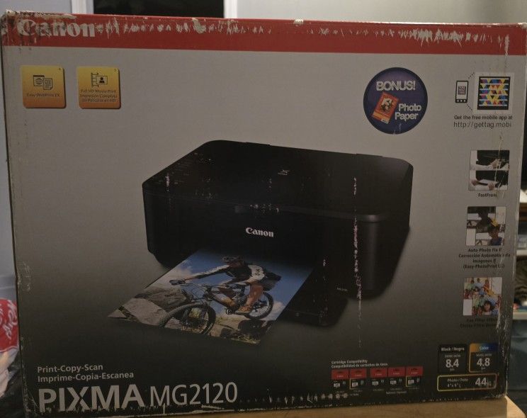 New Canon Pixma MG2120 Inkjet photo all-in-one printer