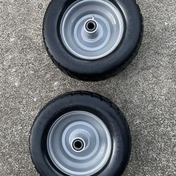Set of 2 - 11x6.00-5 Flat Free Tires