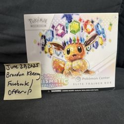 Prismatic Evolutions Elite Trainer Box ETB Pokemon Center