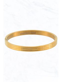Plated Stainless Steel Bangle Bracelet