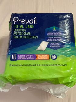 Prevail Total Care Underpads Extra Large 9-Pack