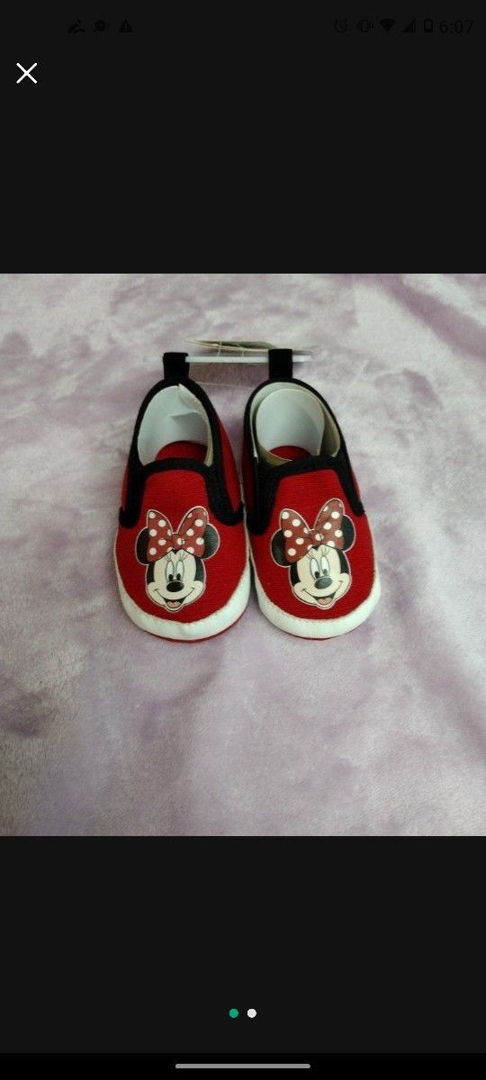 Minnie Mouse Baby Shoes 