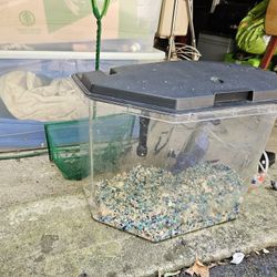  Shaped 6.7 Gallon Acrylic Fish Tank.