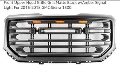 GMC Sierra 1500 Front Grille with Amber Lights