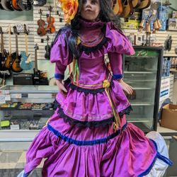 Large 30" Mexican Girl Doll. 