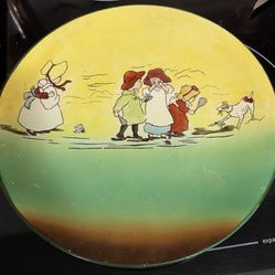ANTIQUE LAUGHLIN'S DREAMLAND HOMER LAUGHLIN DREAMLAND BADMITION PLATE