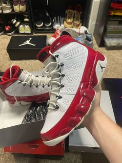 Air Jordan 9 Retro White Red Sneakers