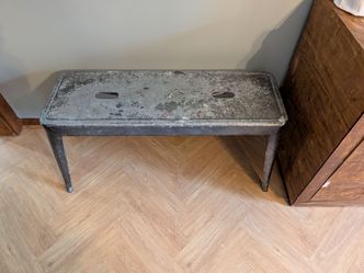 Metal bench