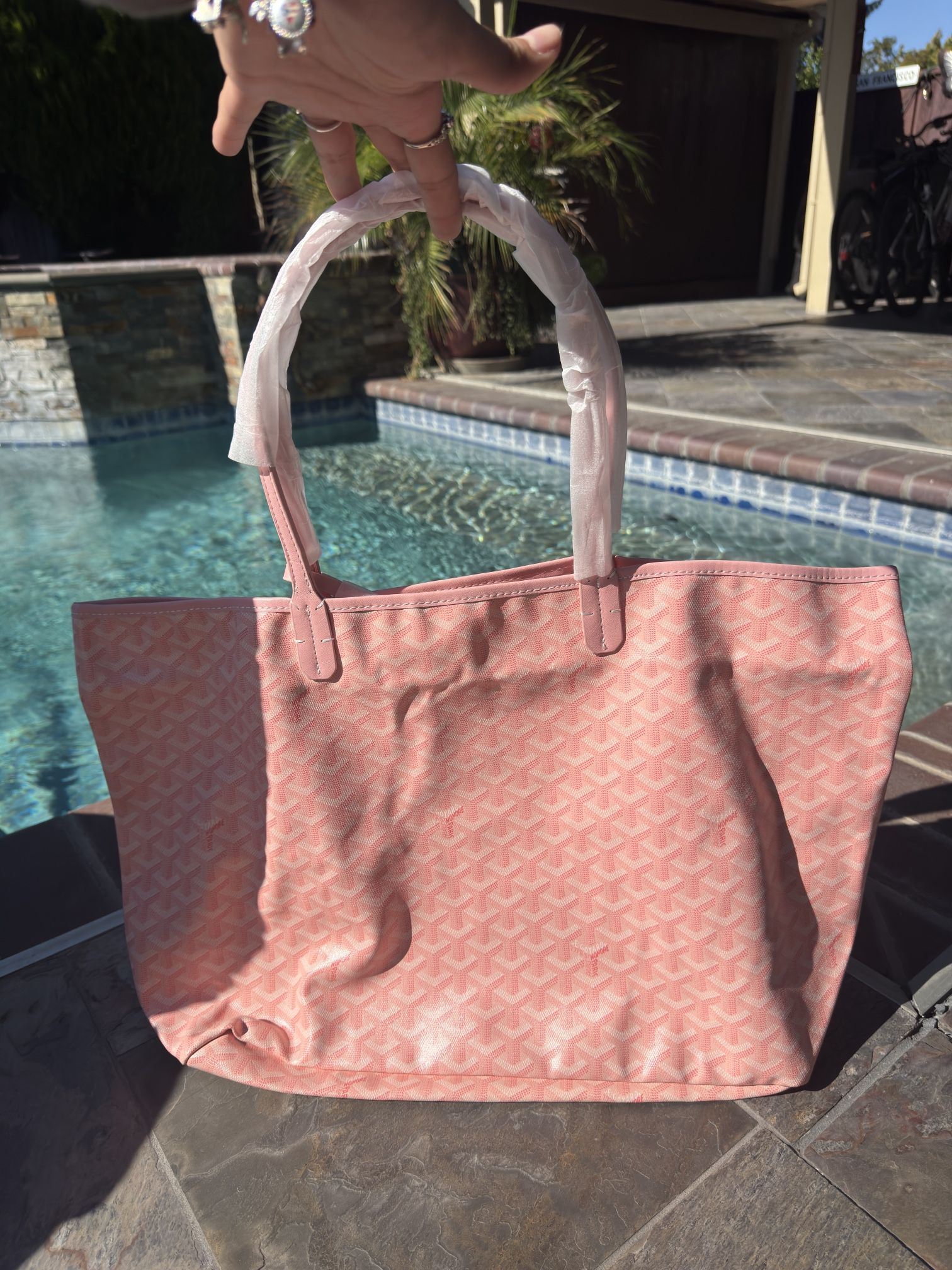 Pink Large Tote Bag