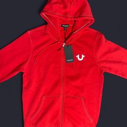 Medium Red True Religion Zip Up Jacket