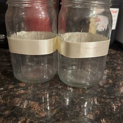 Mason Jar (used As Flower Vase)