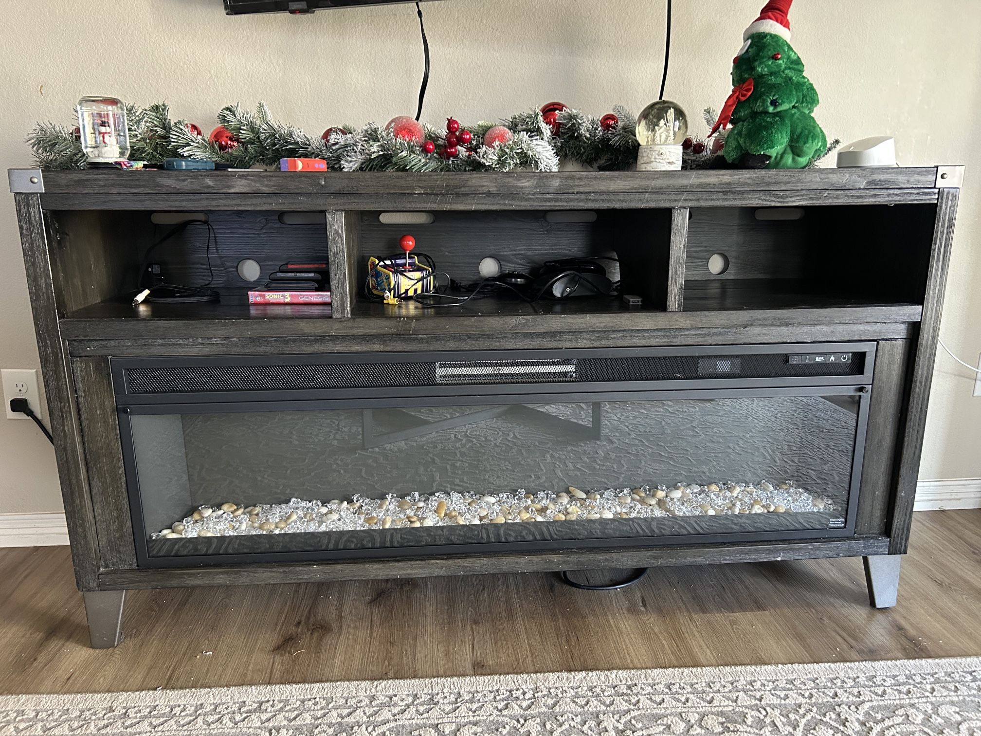 Black Fireplace Mantel