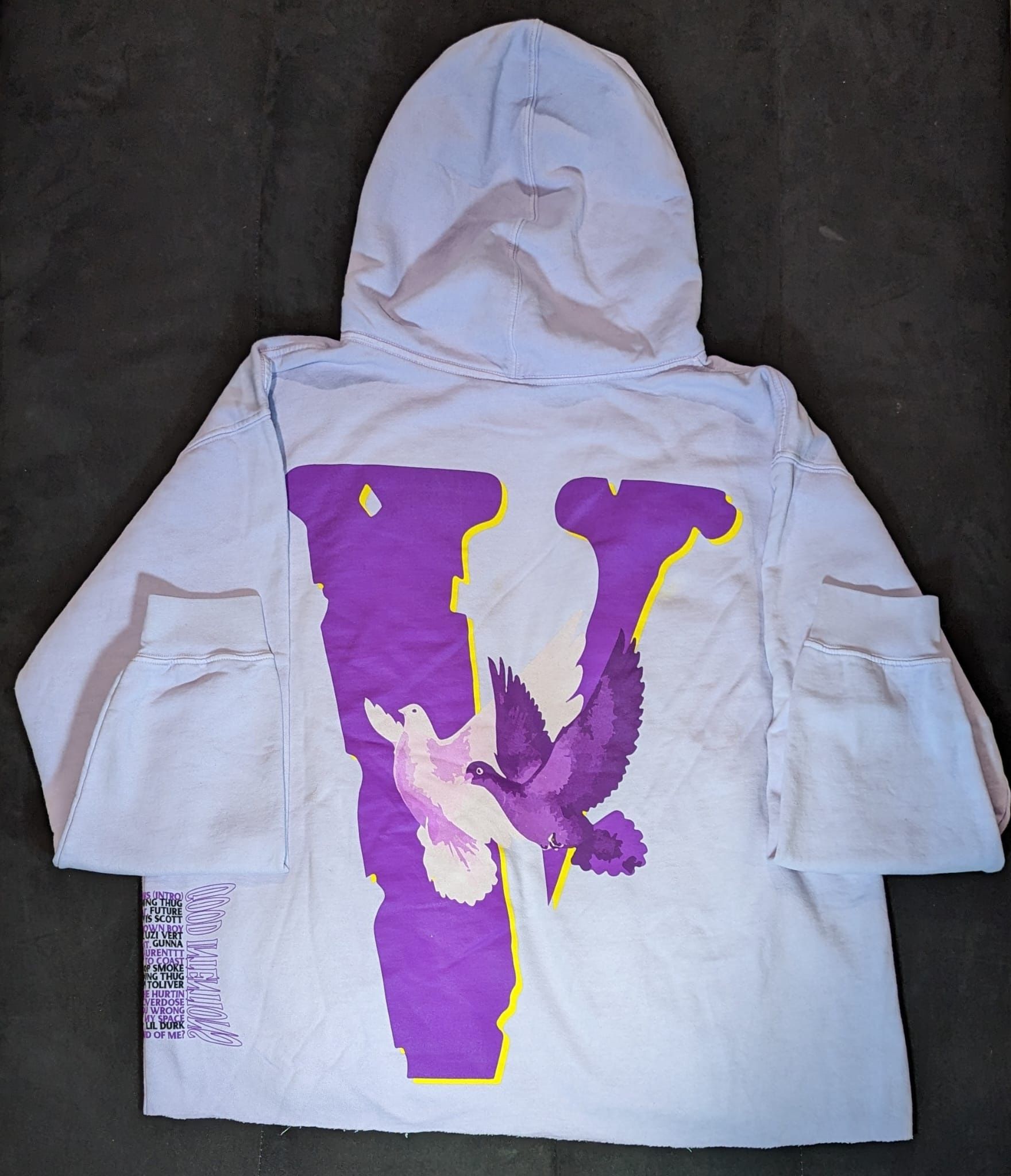 Nav X VLONE Doves Good Intentions Hoodie Purple Size XXL for Sale