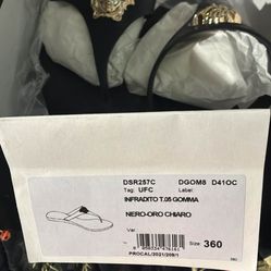 Versace black sandals