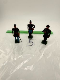 Vintage Tradition of London 54mm Metal Civil War Officers Set Grant Made England