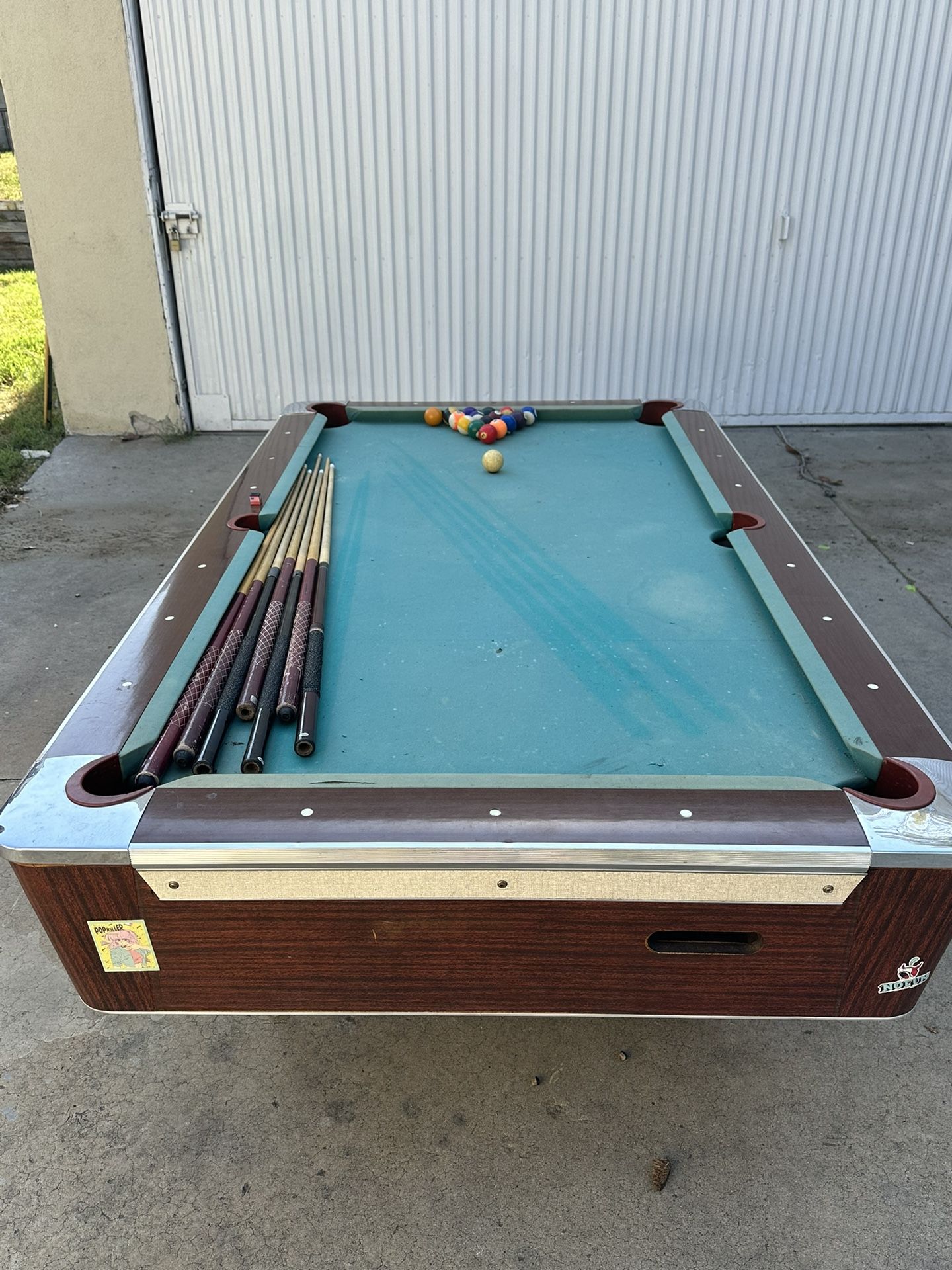 Commercial Grade Coin Operated Fisher Pool Table