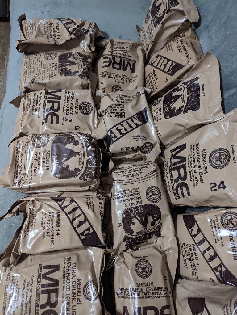 MRE Ready To Eat Meals 21 Meals In All for Sale in San Antonio, TX