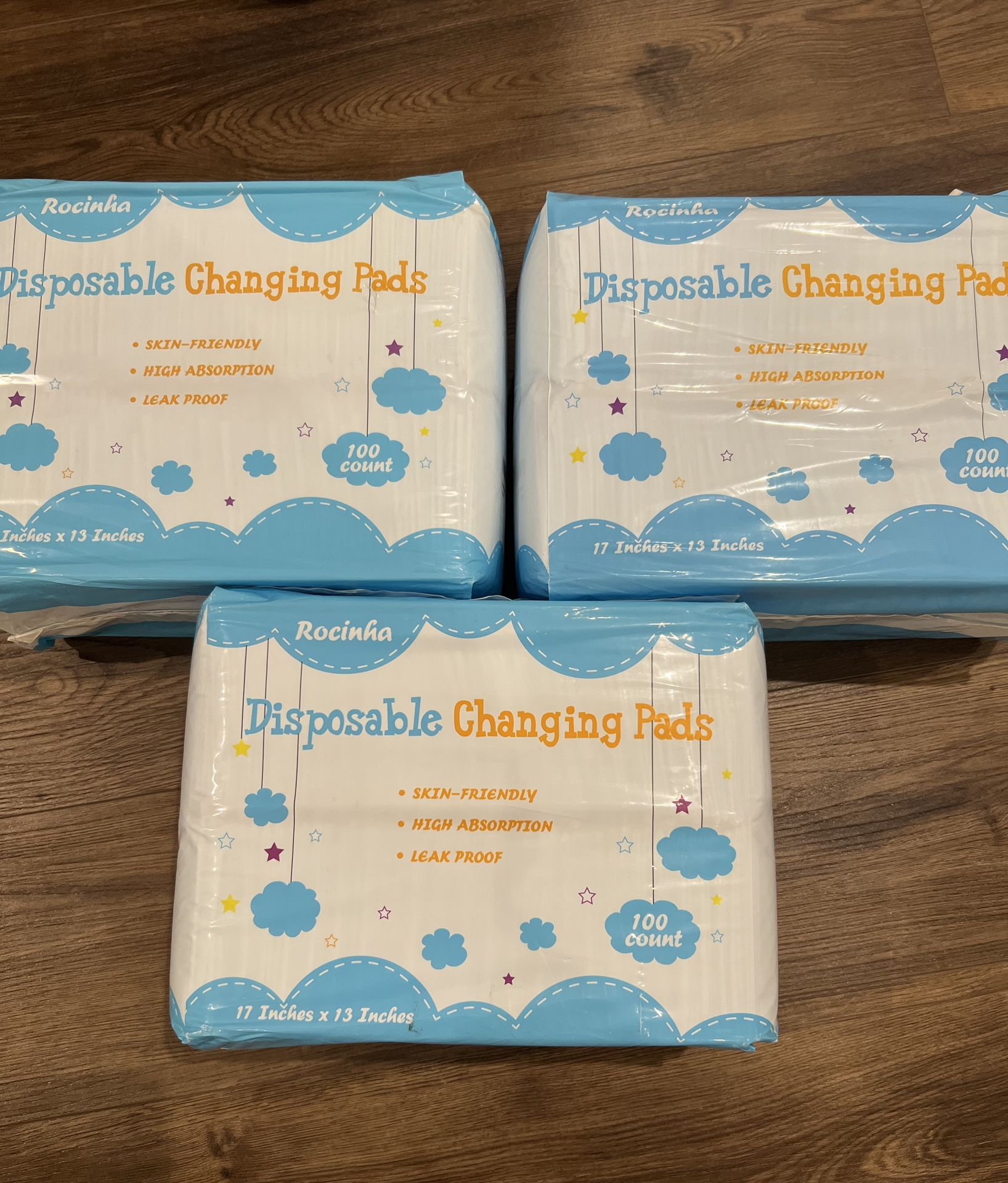 Rocinha 100 Pack Disposable Changing Pads With