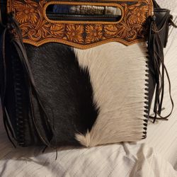 Montana West Cow Hide Purse
