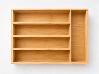 Bamboo drawer organizer