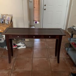 Dark Wood Console Table 