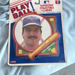 MLB Play Ball SuperStar Collectible Plaque - New York Mets, Keith Hernandez