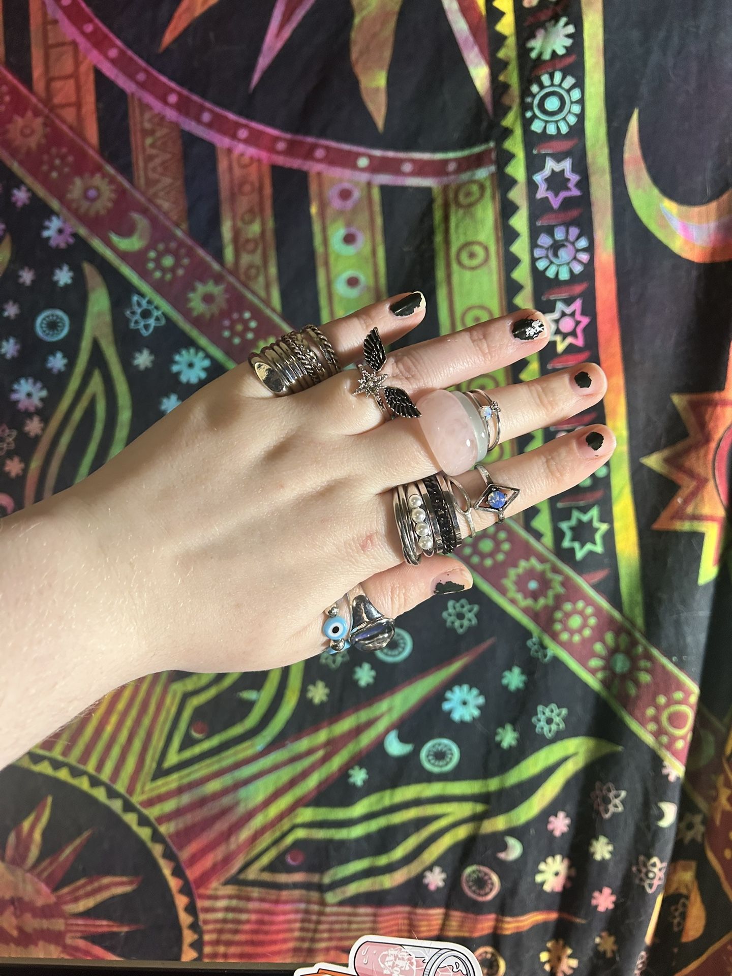 20 Pack of Mainly Silver Rings