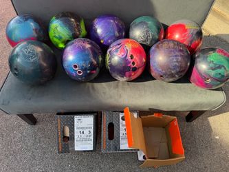 Bowling Ball Collection Lot – Storm, Roto Grip, 900 Global, Radical (14 lbs)