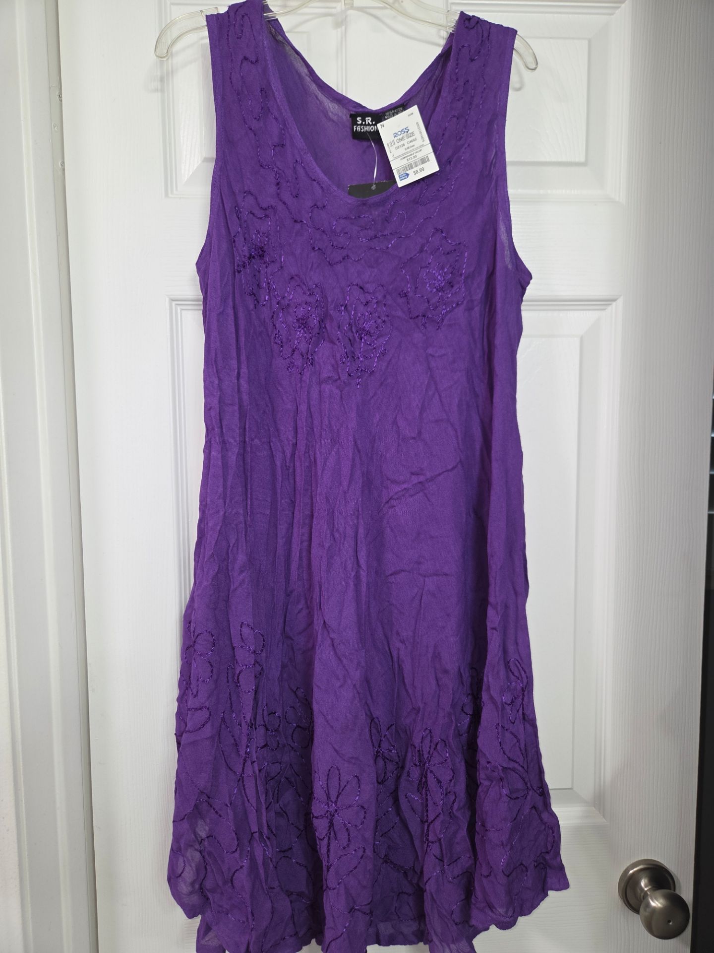 New purple cover up dress light weight