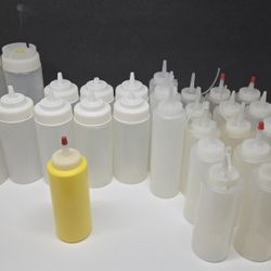 Plastic Squeeze Bottles Bulk Lot 29 plus parts
