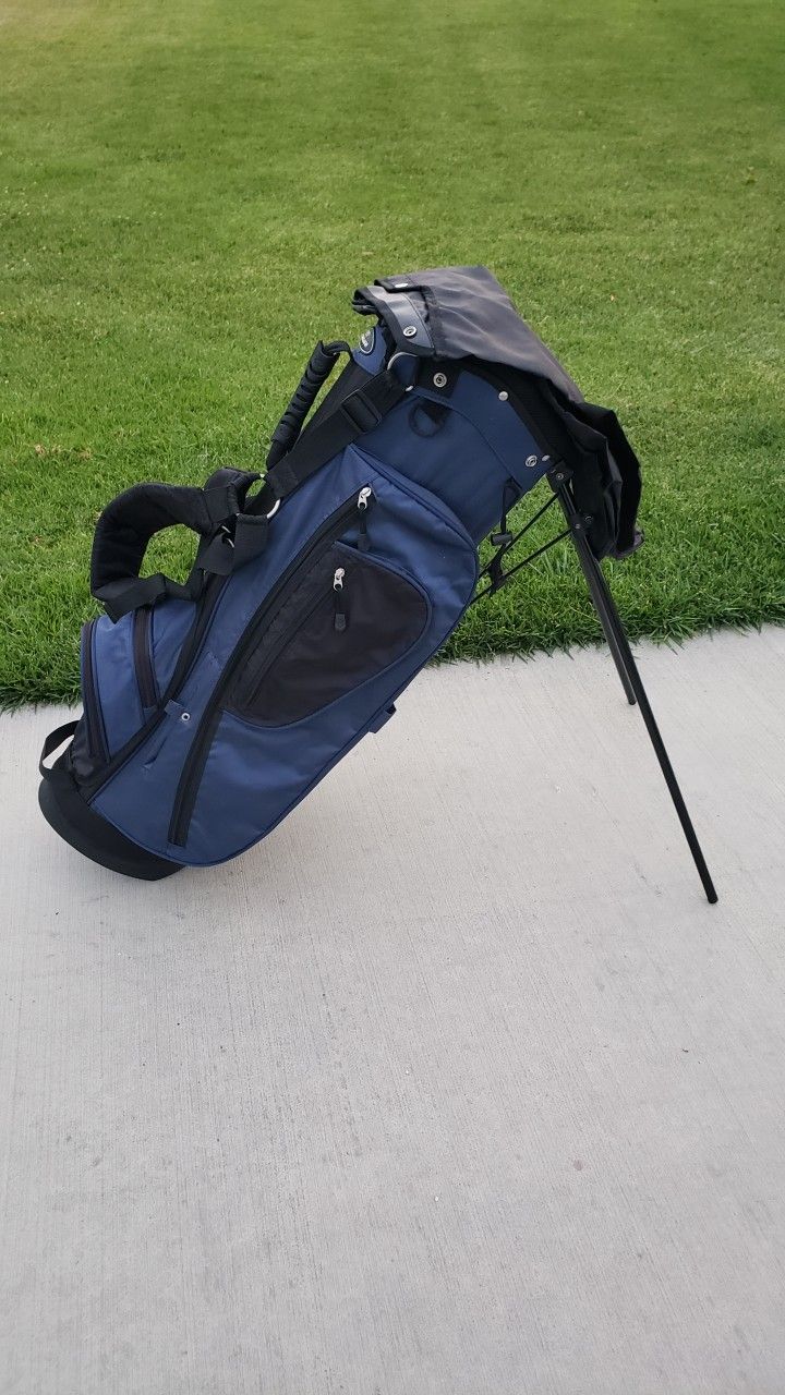 Precise 8 Way Golf Bag Black  Blue Men Women  Golf Bag excellent Condition 
