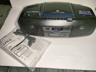 Sony CFD-8 Portable CD Cassette Player Boombox – Brand New Open Box