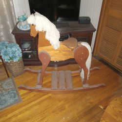 Wooden Rocking Horse 