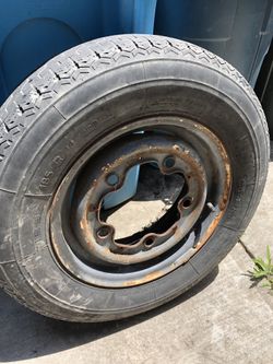 Vw 14” bus wheel and tire