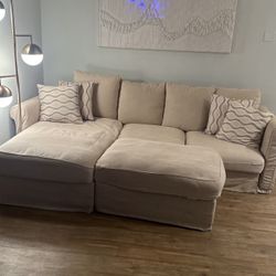 Tan Couch w/Storage! (BEST-offer/ Pick Up ASAP)