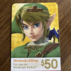 NEW Nintendo eShop Gift Card - $50 Balance - Instant Delivery or Ship - Unused