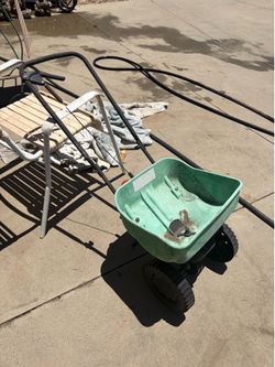 Used seed spreader