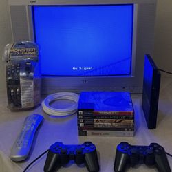 21” CRT 2007 RCA TV / PS2 Bundle ( Component & Frnt Bck A/V Compatibility ) 