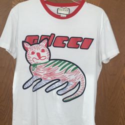 Gucci Off-white Cat T-shirt