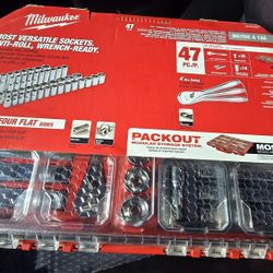 Milwaukee Packout Case With Mechanics Tools