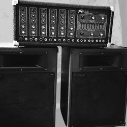 TOA SL-150 Speakers  XR-600B Mixer Amp 