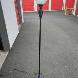 Tall lamp with Glass Shade