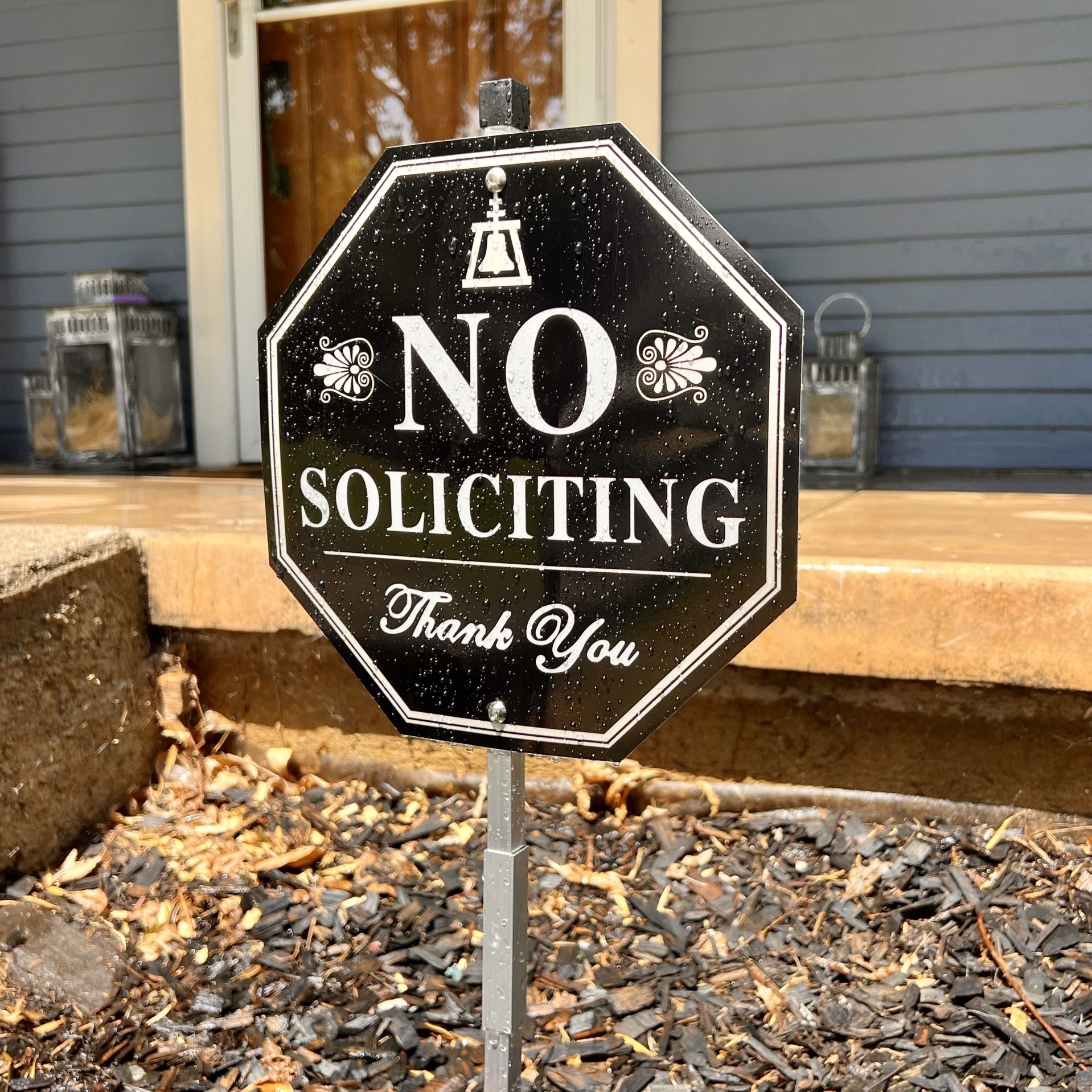 Riverside Bell 🔔 No Soliciting Sign