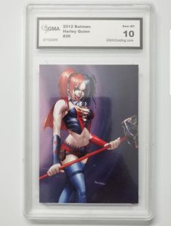 2012 Cryptozoic DC - #26 Harley Quinn GMA grade 10 Mint
