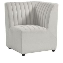 NEW Picket House Furnishings Rizzo Beige Linen Wood Upholstered Dining Corner Chair 1 