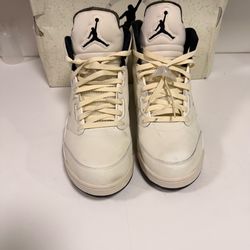 Nike Air Jordan 5 Retro SE GS Sail Coconut Milk Black FQ3682-100 Size 13