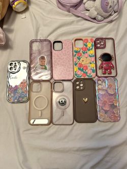 ❌All (9) For $15 🧸🌸📱iPhone 12 Pro Max Case 📱🌸