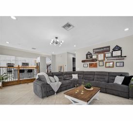 Large Grey Sectional with 3 recliner